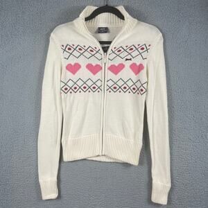 Le Tigre Egret Combo  Zip Cardigan Size M With Tag